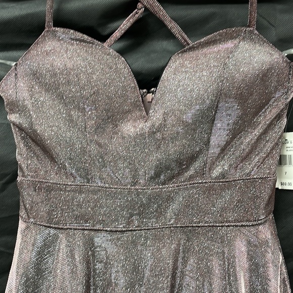 Crystal Doll Dresses & Skirts - Champange Mini Sparkly Dress